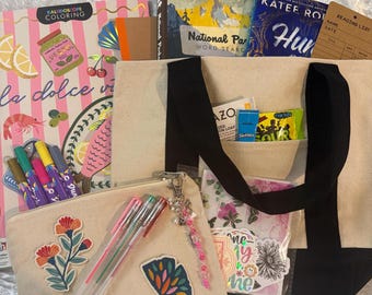 Screen-Free Activity Box | Analog Bag Trend | Unplug & Unwind | Journaling, Coloring, Puzzle, DIY Kit