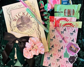 Wicked Reading Night Bundle | Wicked Novel Exclusive Bookish Cozy Gift Set | Limited Edition Wicked Fan Bundle