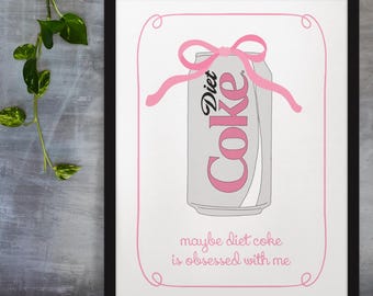 Pink Cola Print: Verspielte Wandkunst (Digitaler Download)