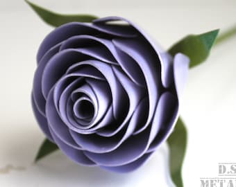 Stylized Metal Rose, Eleventh Anniversary, 11th Anniversary, 6th Anniversary, 4th Anniversary, Mother's Day, Metal Flower, Steel Rose