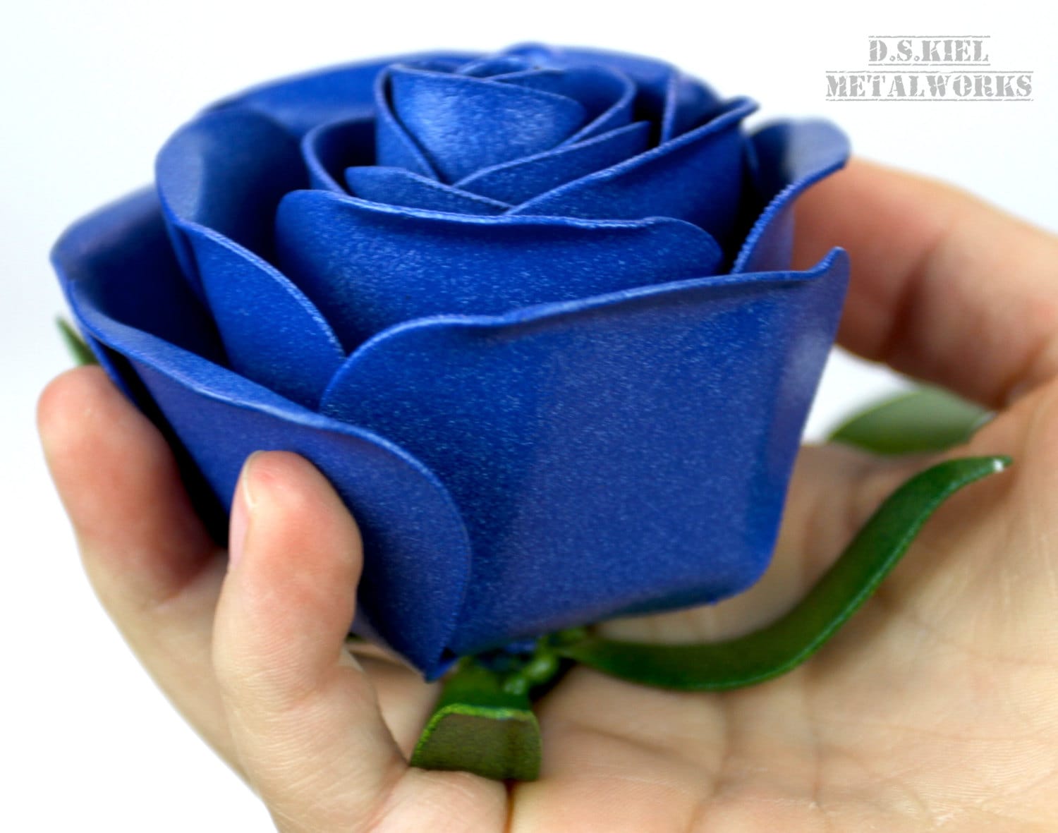 Handmade Steel Rose Business Card Holder: Forever Metal Flower - Etsy