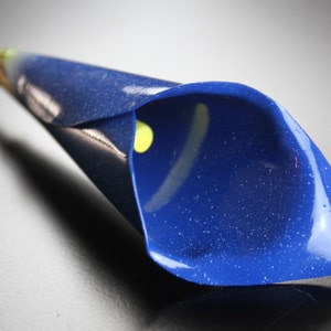 Metal Flower, Metal Calla Lily, Wedding Bouquet, Something Blue, 11th Anniversary, 6th Anniversary, Steel Anniversary, Wedding Anniversary