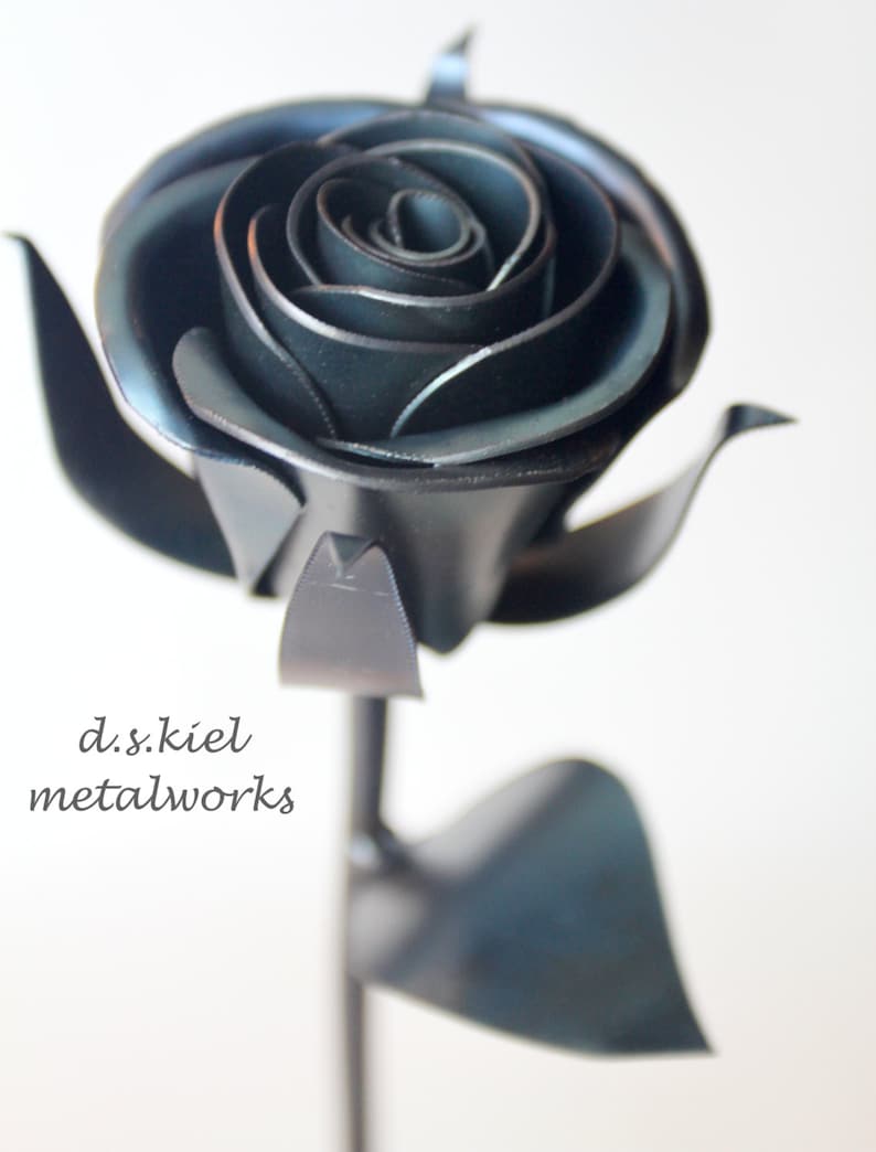 Two Become One Metal Rose, True Love, 11th Anniversary, 6th Anniversary, 4th Anniversary, Wedding Anniversary image 3