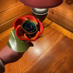 Metal Rose, Birthday Present, Birthday Gift, Gift for Her, Metal Rose, Metal Flower, Rainbow Rose, Rainbow Flower