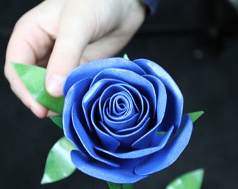 Metal Rose, Something Blue, Wedding Flower, Wedding Flower, Bridesmaid Gift, Bridesmaid Bouquet, Wedding Rose