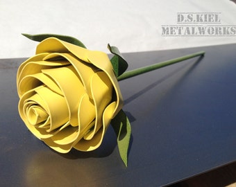 Metal Stylized Rose, Graduation Gift, Graduation Present, Prom Gift, Prom Flower, Metal Rose, Steel Rose, Forever Flower