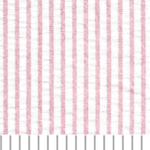 Fabric Finders Coral stripe seersucker fabric by the yard, Striped Seersucker Fabric #099 – Coral, Fabric Finders 60 wide seersucker fabric