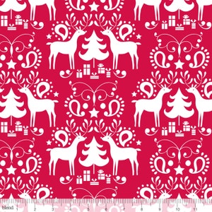 Rudolph Red fabric by Blend