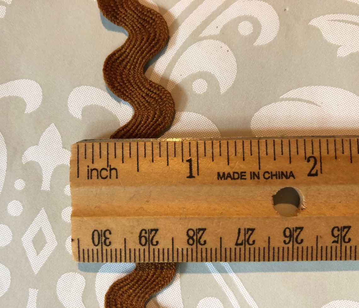 Chestnut Brown Rick Rack by the Yard 11/16 Brown Ric Rac Etsy