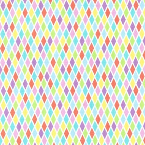 Rhombus Michael Miller Fabric in yellow harlequin multi color fabric by the yard for sewing quilting apparel fabric multi color blend fabric