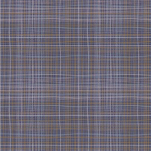 Crosshatch Chromite in knit by Angela Walters for Art Gallery fabrics, plaid jersey knit by the yard, blue plaid print 4 way stretch knit
