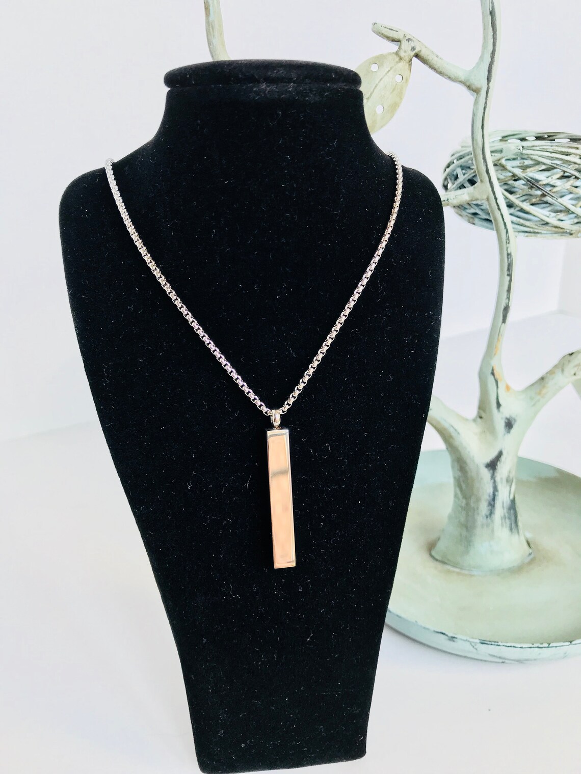 304 Grade Stainless Steel Bar Necklace Etsy Ireland
