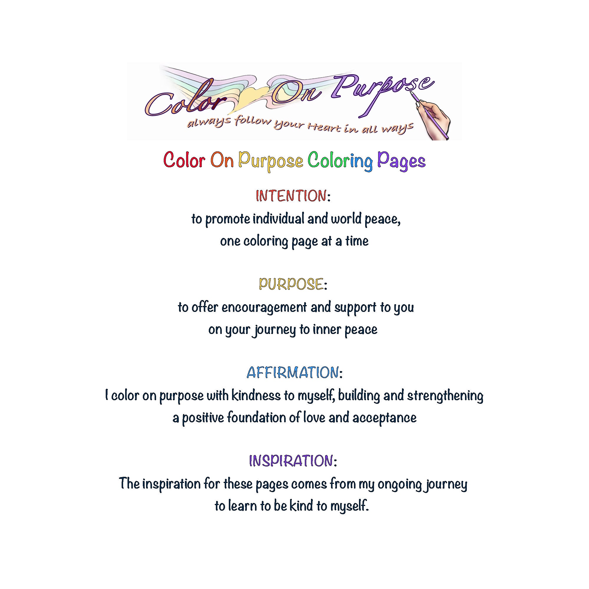 Printable Adult Coloring Page Digital Download, “heart Song”, A ...