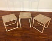 Kai Kristiansen Set of 3 Nesting Tables Made by Vildbjerg Møbelfabrik - Made in Denmark