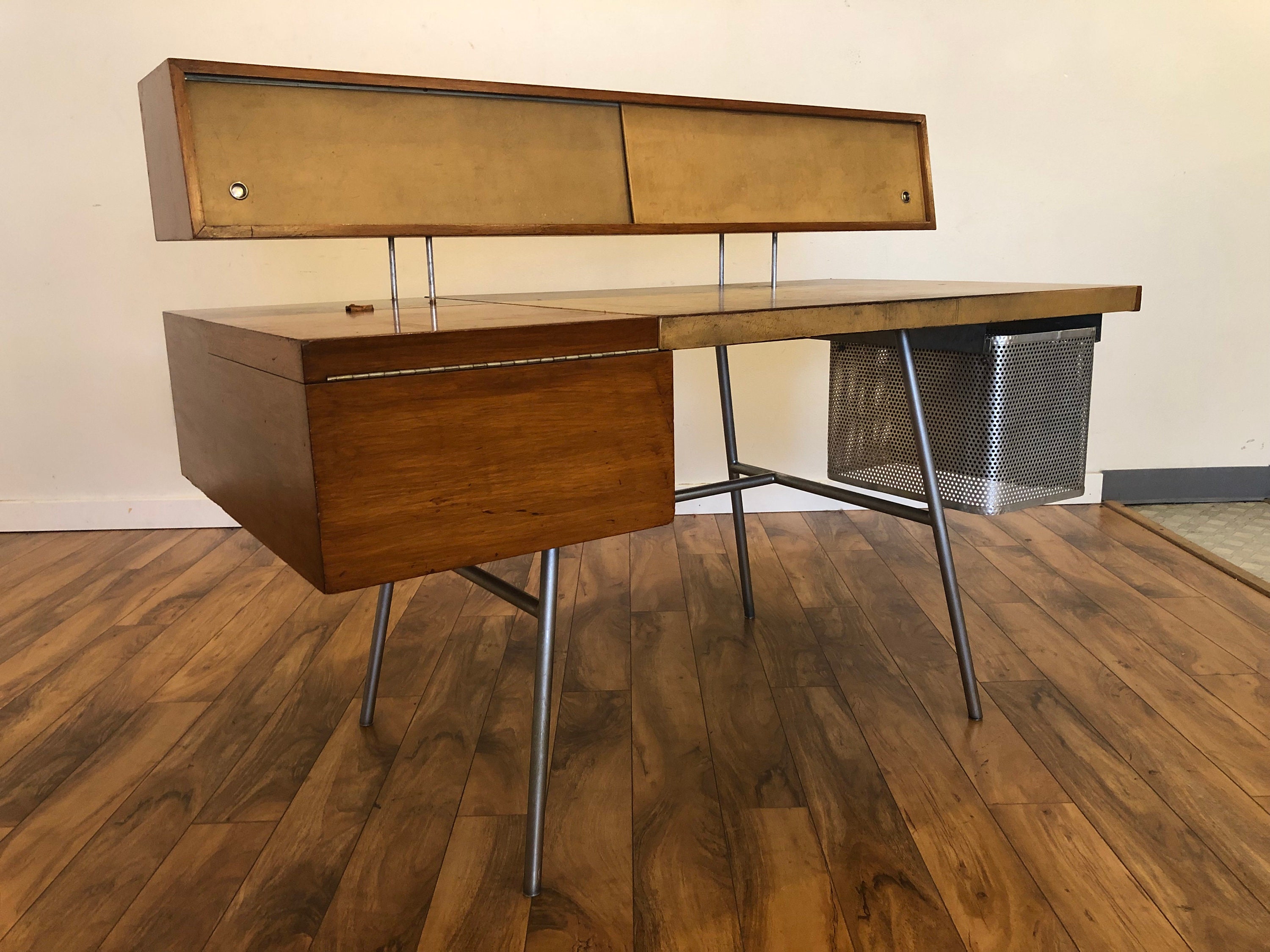George Nelson Vintage Mid Century Desk Etsy