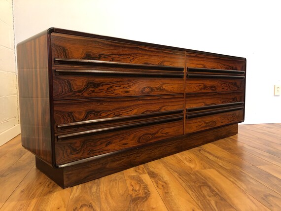 Westnofa Mid Century Rosewood Lowboy Dresser Etsy