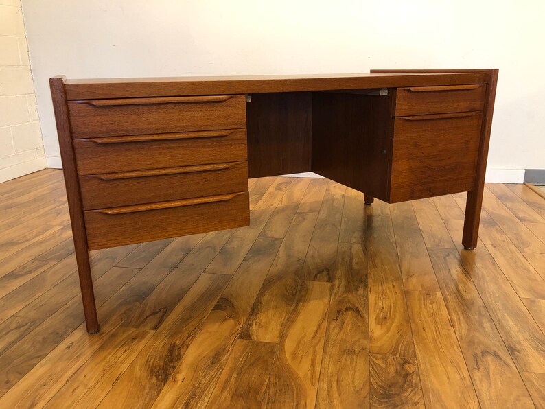 Vintage Walnut Executive Desk