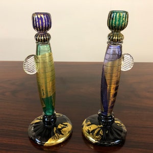 David Garcia Blown Glass Candle Holders image 5