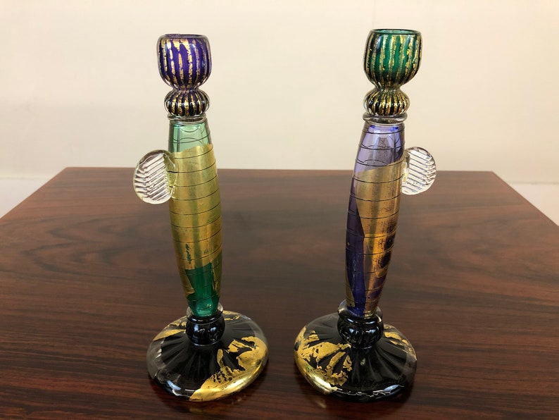 David Garcia Blown Glass Candle Holders image 5