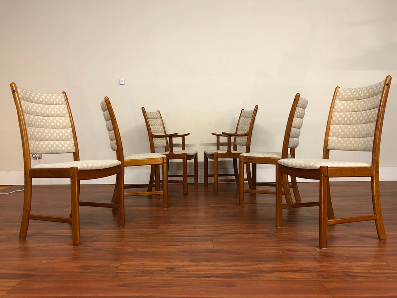 Johannes Andersen Uldum Mobelfabrik Teak Dining Chairs image 3