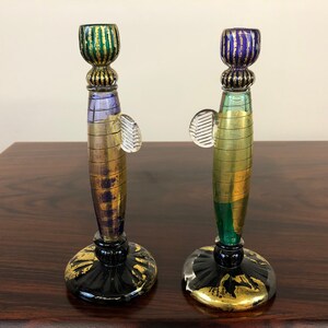 David Garcia Blown Glass Candle Holders image 4