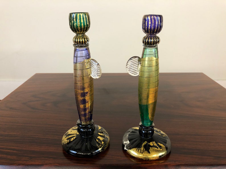 David Garcia Blown Glass Candle Holders image 4