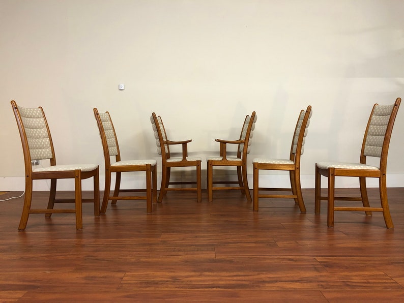 Johannes Andersen Uldum Mobelfabrik Teak Dining Chairs image 4