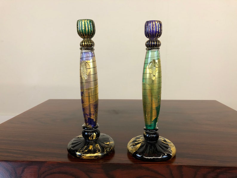 David Garcia Blown Glass Candle Holders image 2