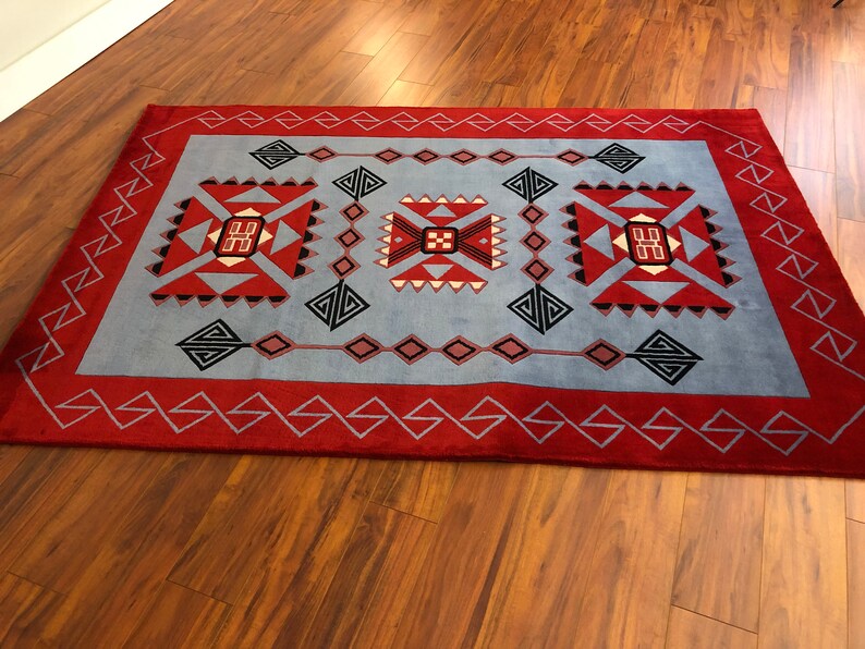Vintage Pendleton Wool Rug Etsy