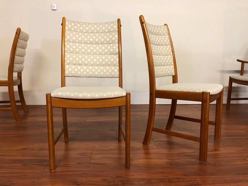 Johannes Andersen Uldum Mobelfabrik Teak Dining Chairs image 7