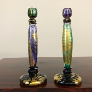 David Garcia Blown Glass Candle Holders image 3