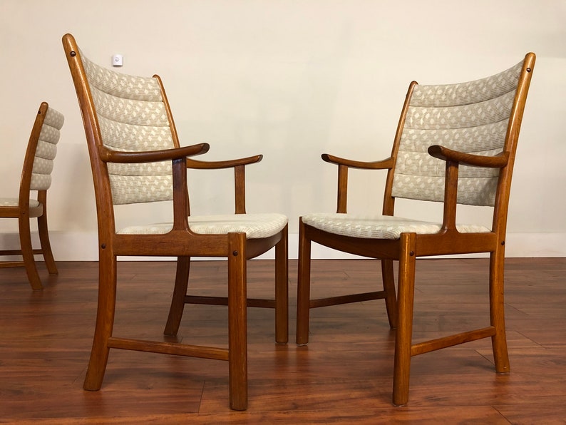 Johannes Andersen Uldum Mobelfabrik Teak Dining Chairs image 8