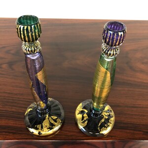 David Garcia Blown Glass Candle Holders image 6