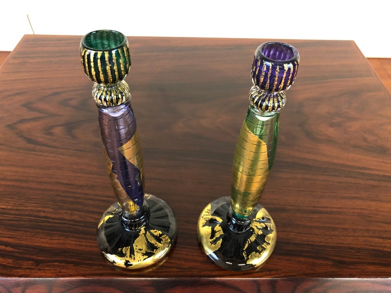 David Garcia Blown Glass Candle Holders image 6