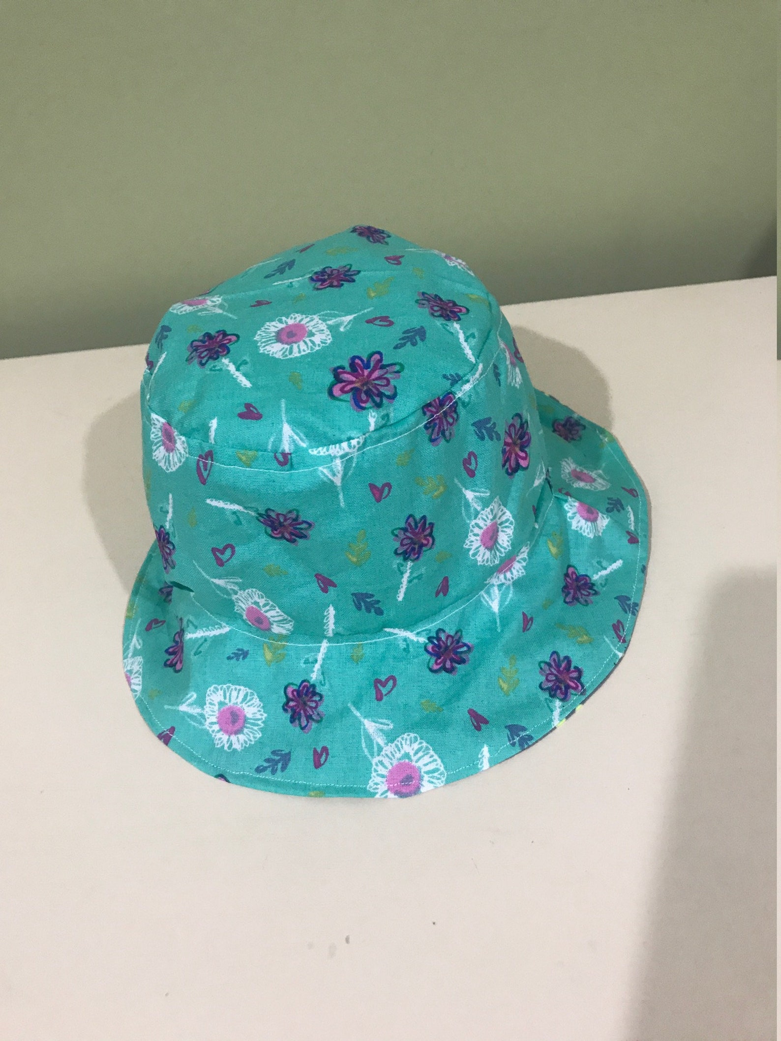 Girls Bucket Hat Reversible Small Etsy UK