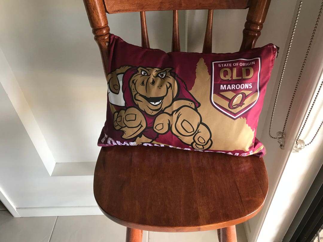 A Queensland State of Origin Cushion Cover Etsy Australia