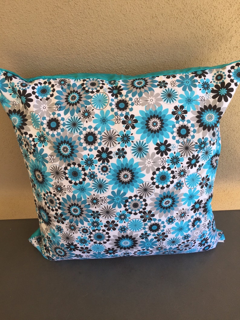 A Blue & White Flowers Cushion Cover image 1