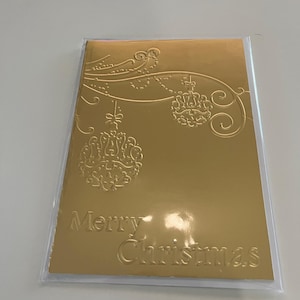 Handmade Christmas Card - Design 24 - Embossed Cards