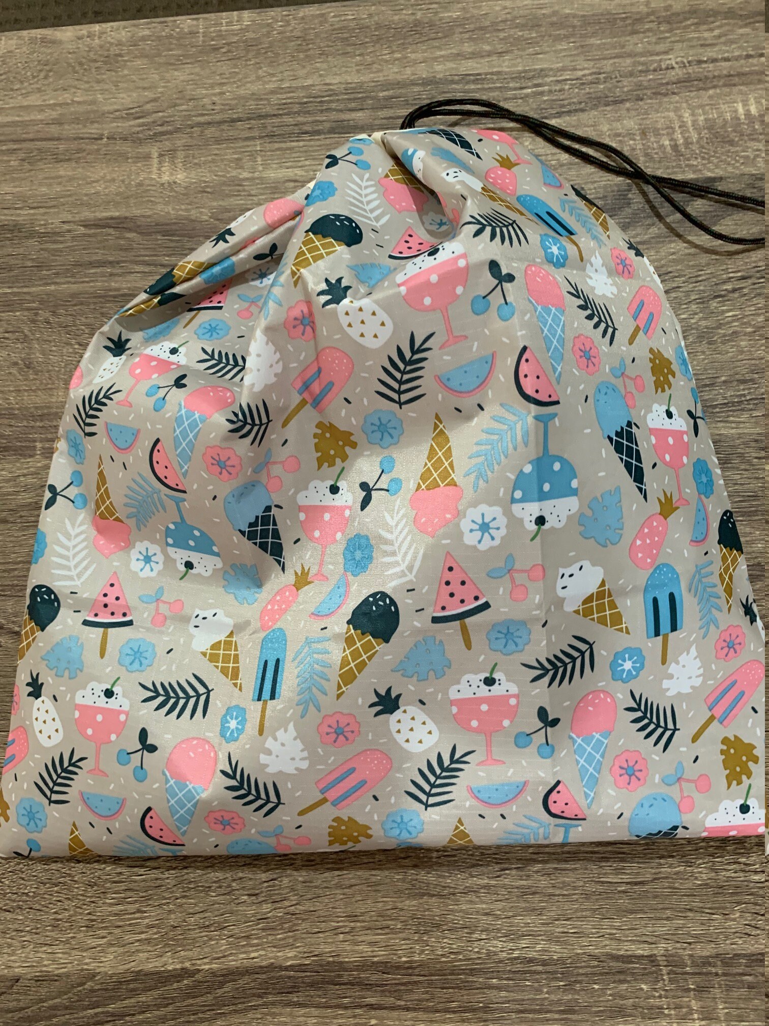 drawstring library bag