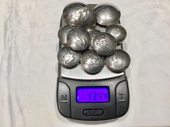 Vintage Sterling Silver Native American Button Co… - image 5