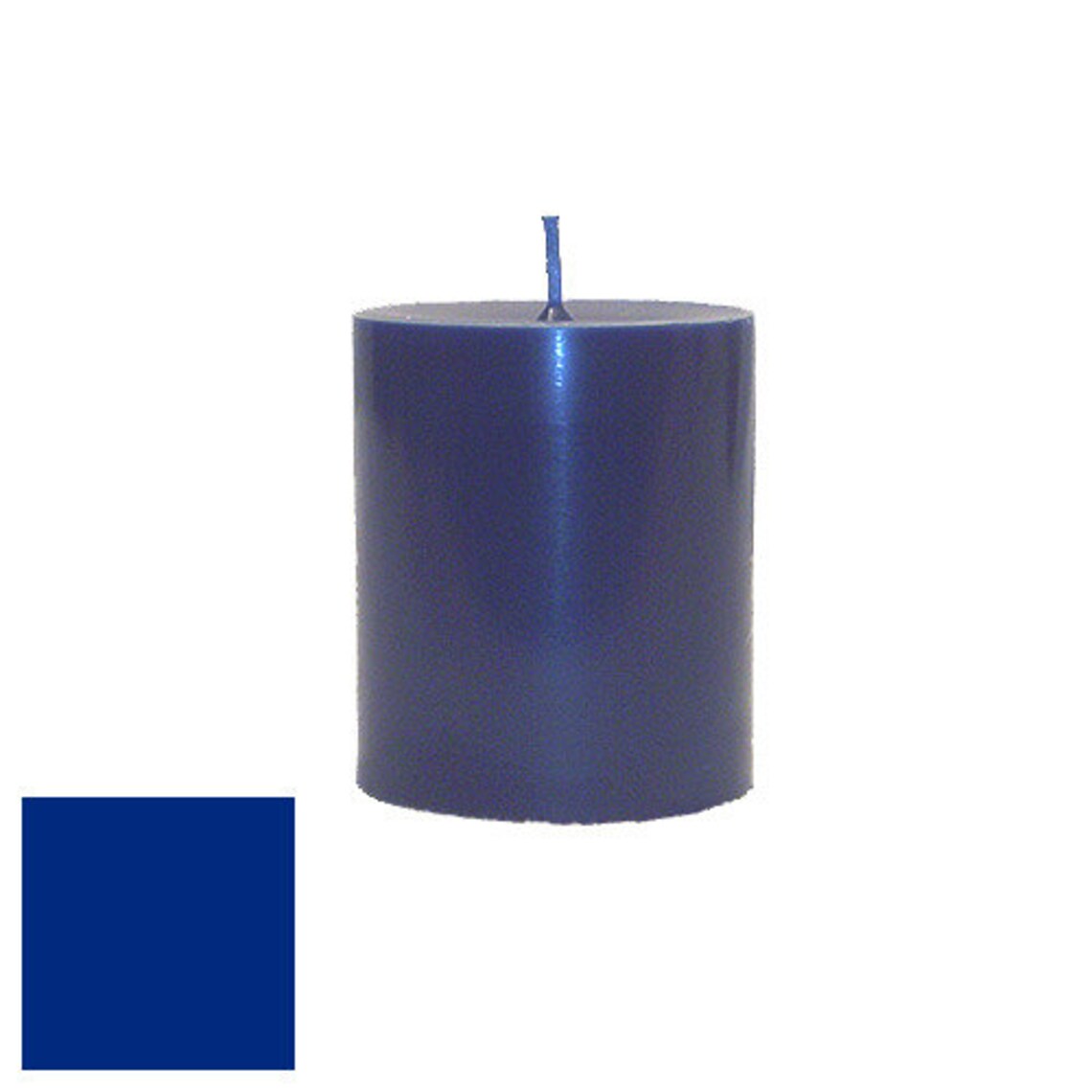 3 x 3.5 Dark Blue Classic Handpoured Unscented Pillar Candles Etsy