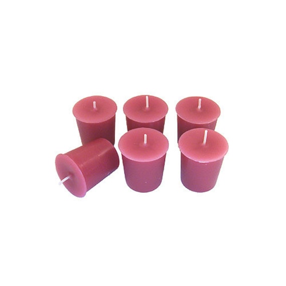 12 Mauve Classic Handpoured Unscented Votive Candles Etsy