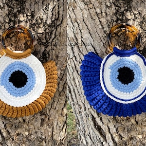 Bolso de Crochet Evil Eye Bolso hecho a mano