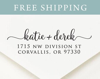 return address stamp etsy