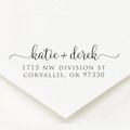 Return Address Stamp, Family Address Stamp, Modern Custom Rubber Stamp, Custom Address Stamp, Calligraphy Address Stamp, Save The Date