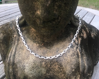 Handmade Sterling Silver Chain Necklace