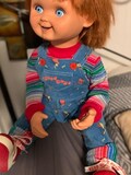 Custom Made Costume Sweater Chucky Film Doll Child's Play Replica Buddi Overalls Cuffs Buddi Doll Costume "Good Guys" READ THE DESCRIPTION product logo