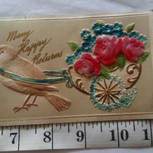 Jahrhundert's 3D-Postkarte "Many Glückliche Heimkehr" Ausländische Postkarte, Hergestellt in Deutschland
