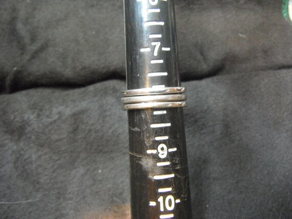 Avon Uranium Red Rhinestone Stackable Ring Set - … - image 6