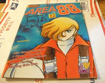 Libro di fumetti di Area 88 di Kaoru Shintani, n. 22 aprile 1988, Eclipse International Publishing, prima ristampa!